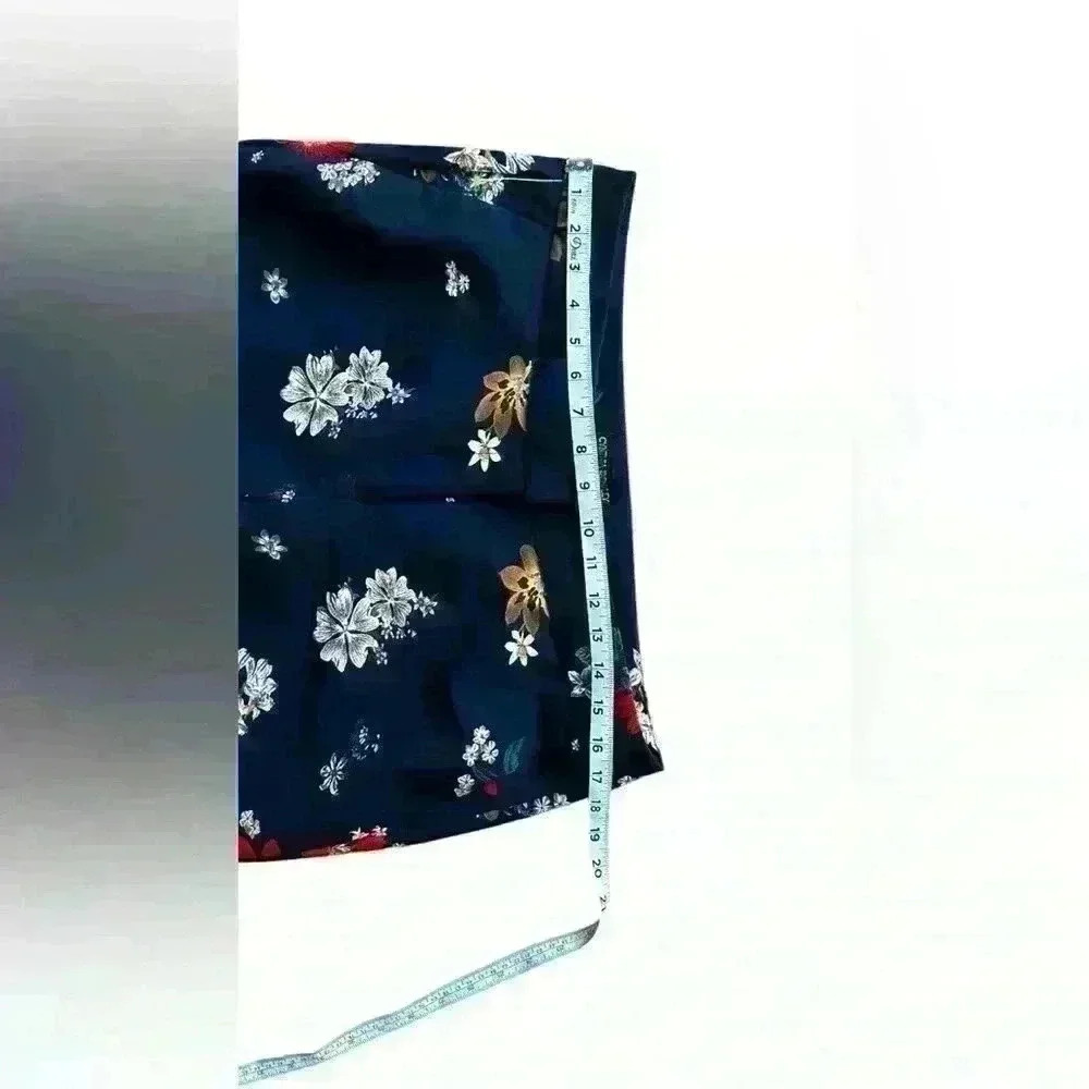 Cynthia Rowley Women Pants Straight Floral Flower Dress Career Black Size 12 - Picture 7 of 10